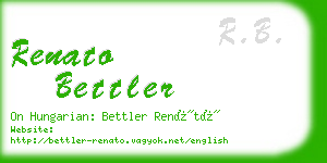 renato bettler business card